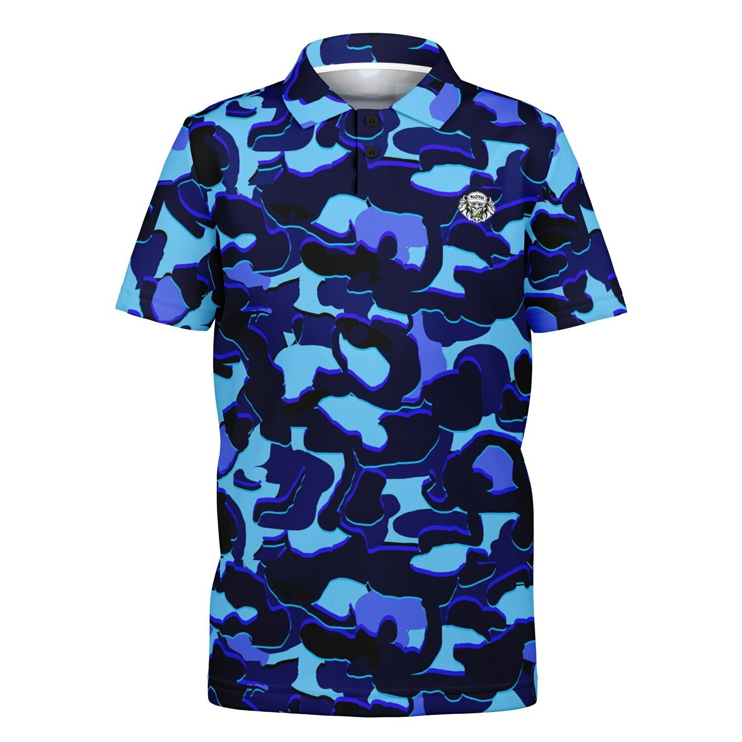 Camo - Youth Polo Shirt - (LightBlue)