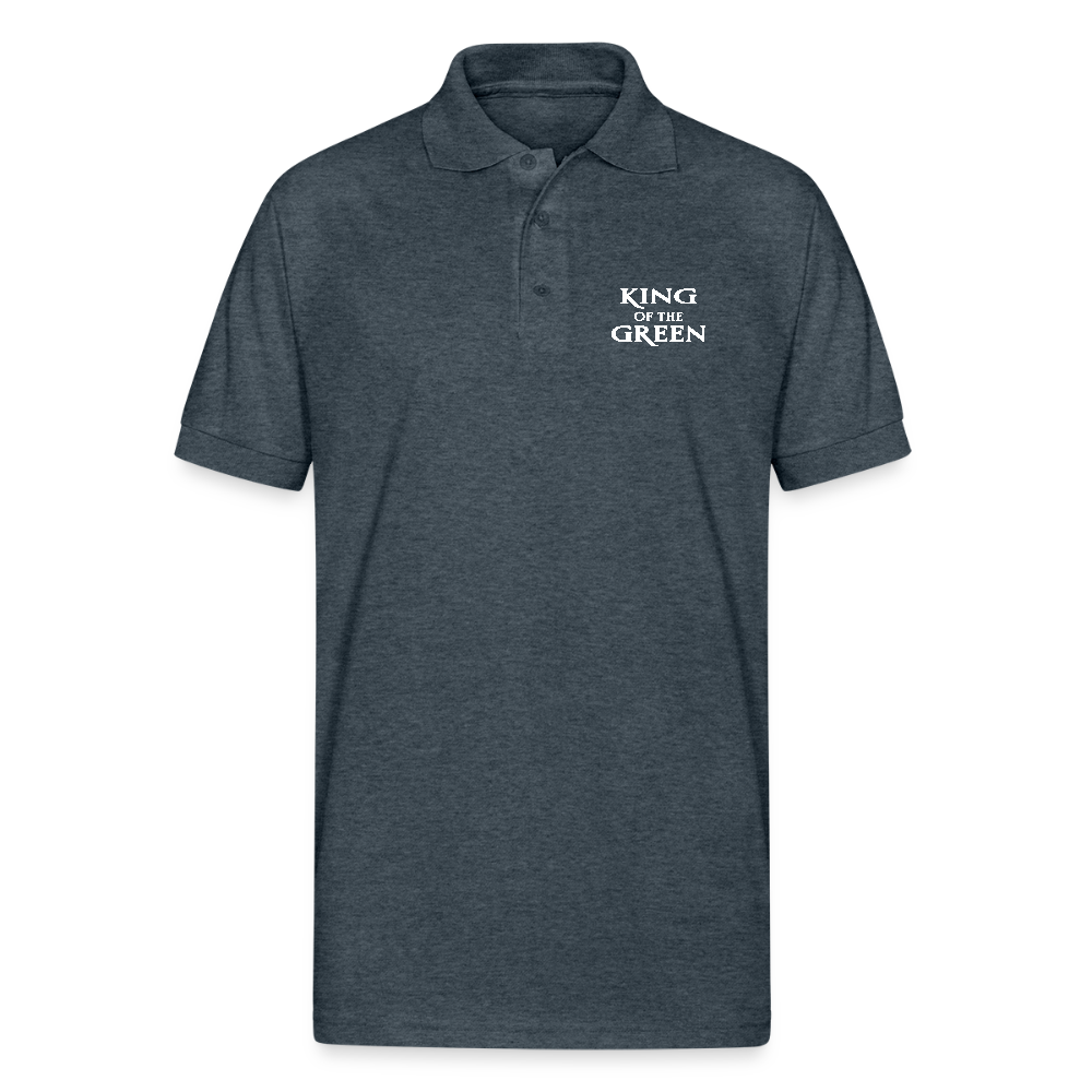 King of the Green - Jersey Polo - deep heather