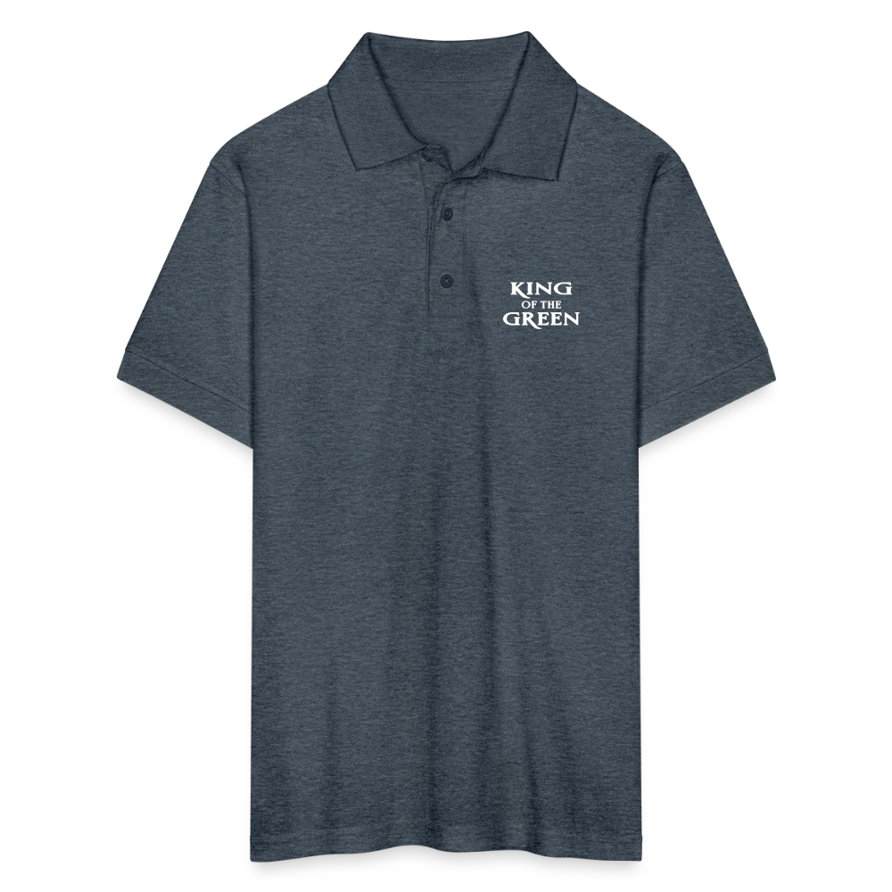 King of the Green - Jersey Polo - deep heather