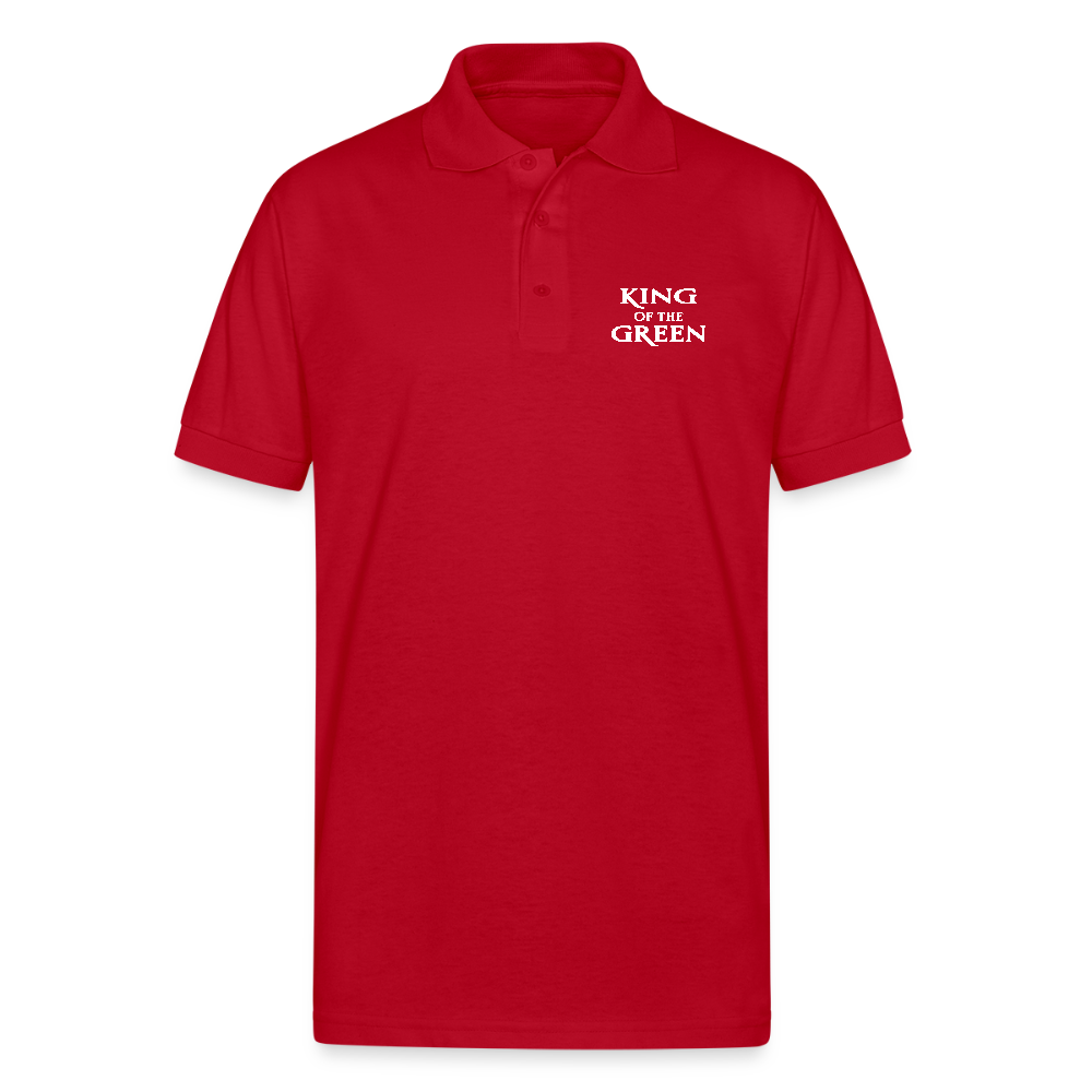 King of the Green - Jersey Polo - red
