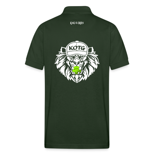 KOTG - Gildan Unisex 50/50 Jersey Polo - forest green