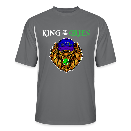 KOTG - Men’s Cooling Performance Color Blocked Jersey - dark gray/white