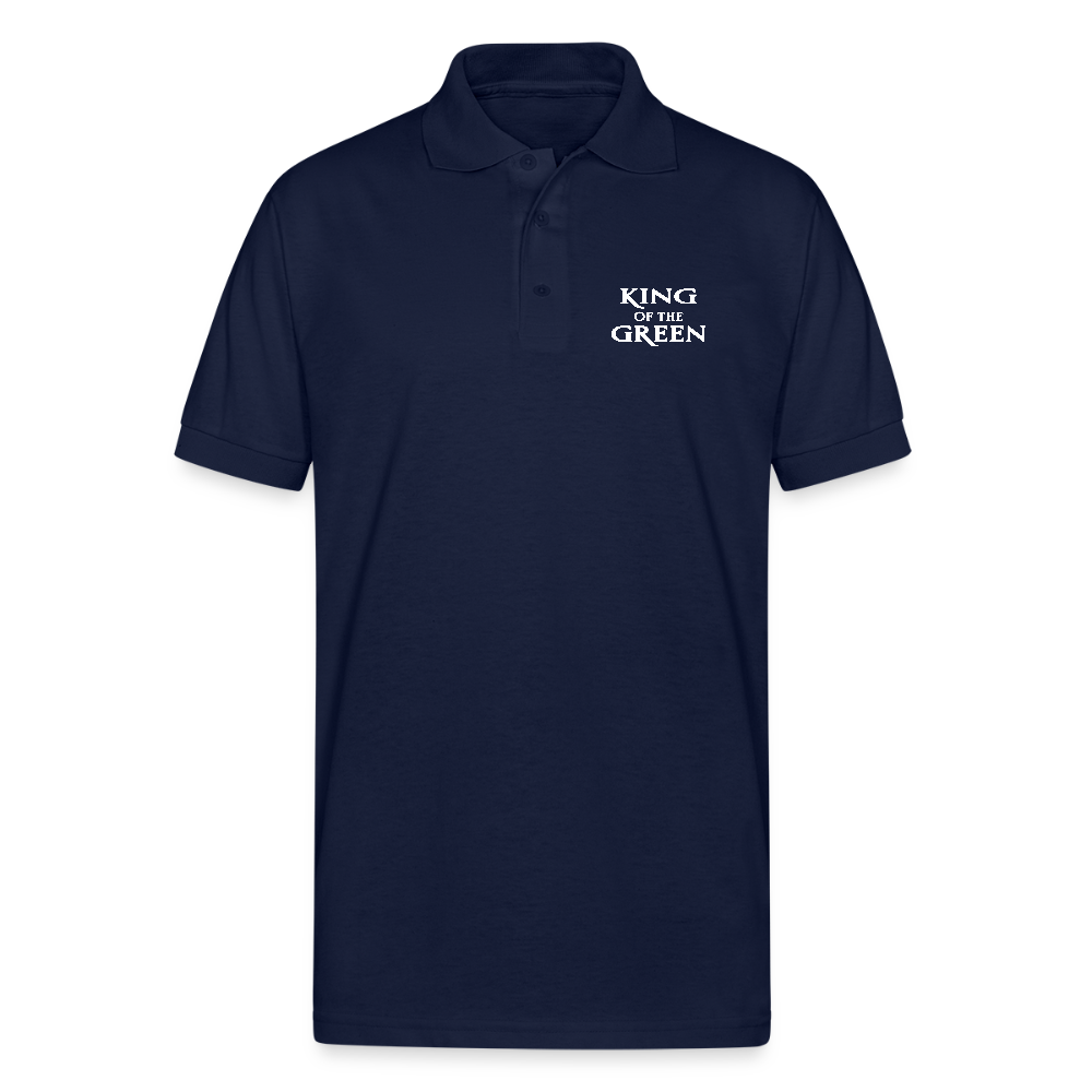 King of the Green - Jersey Polo - navy