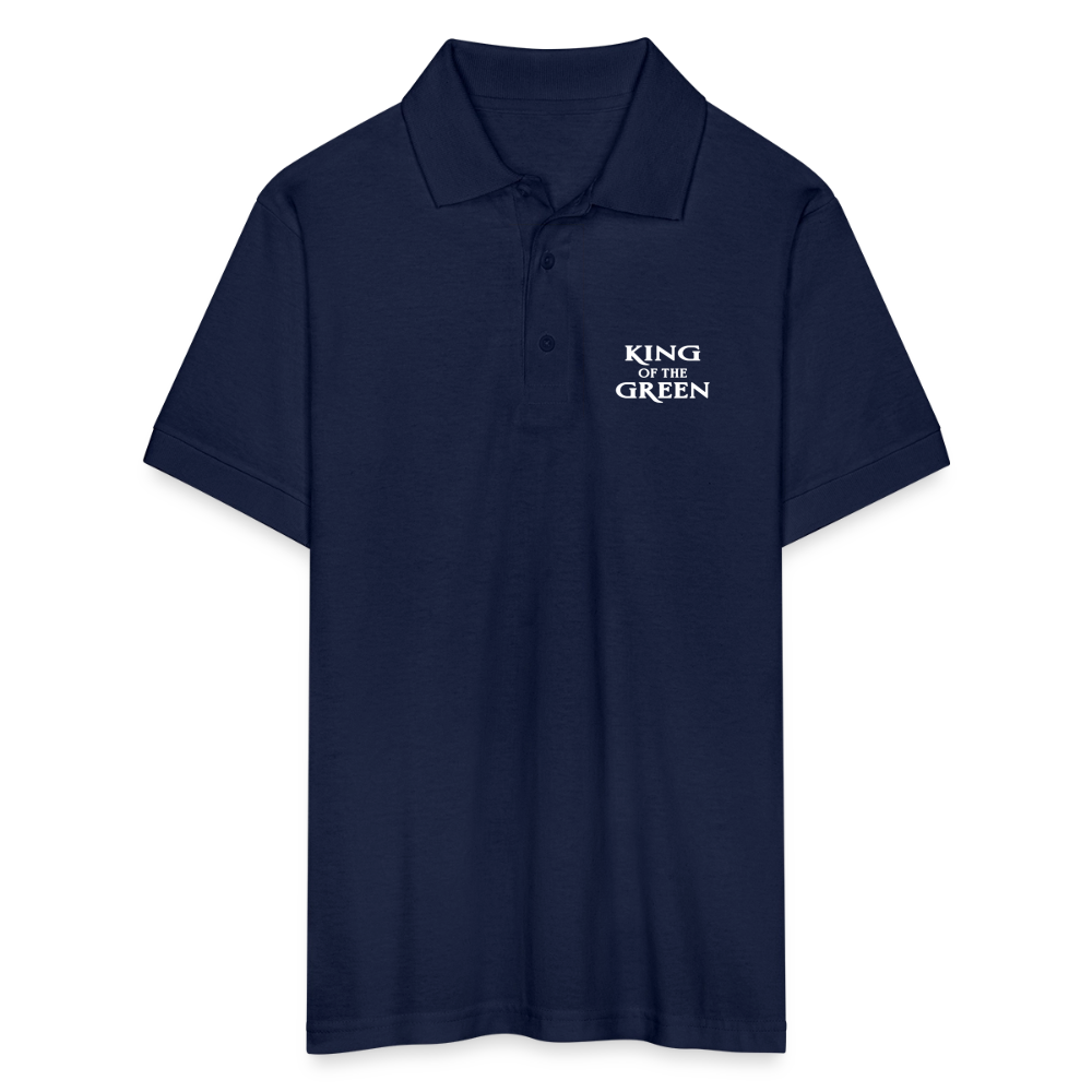 King of the Green - Jersey Polo - navy