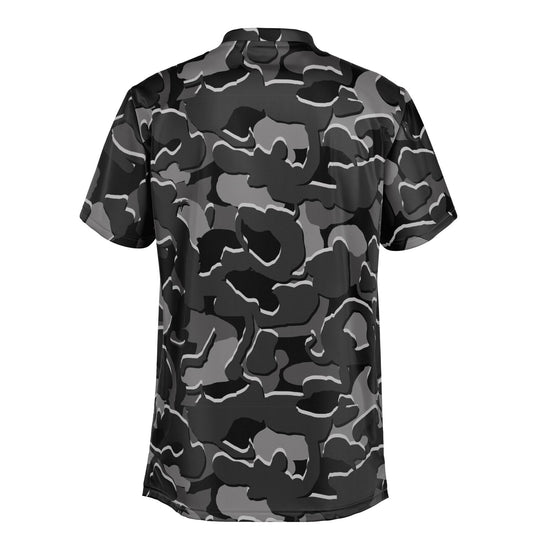 Camo - Blade Collar Polo Shirt (BlackGrey)