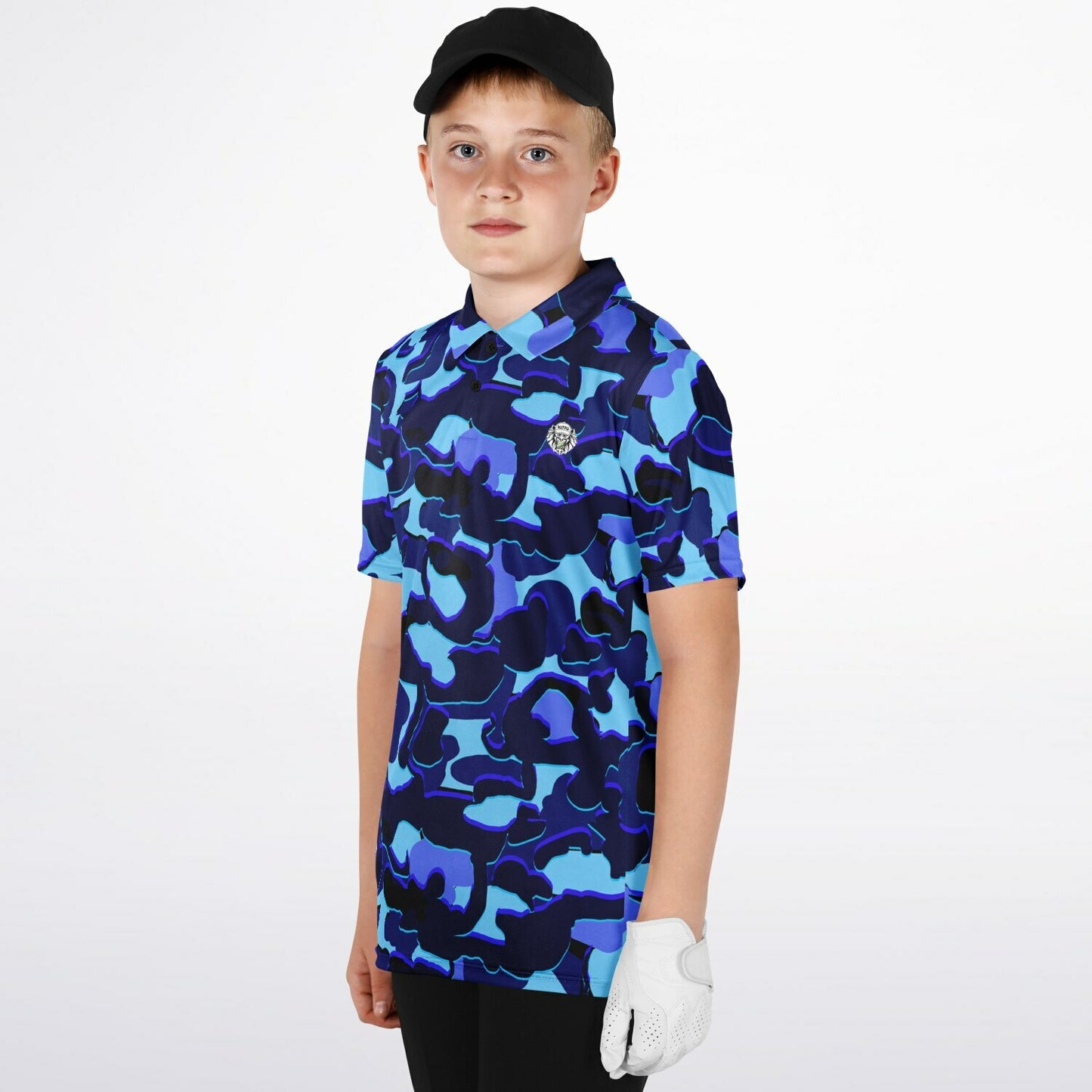 Camo - Youth Polo Shirt - (LightBlue)