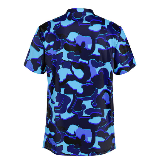 Camo - Blade Collar Polo Shirt (LightBlue)