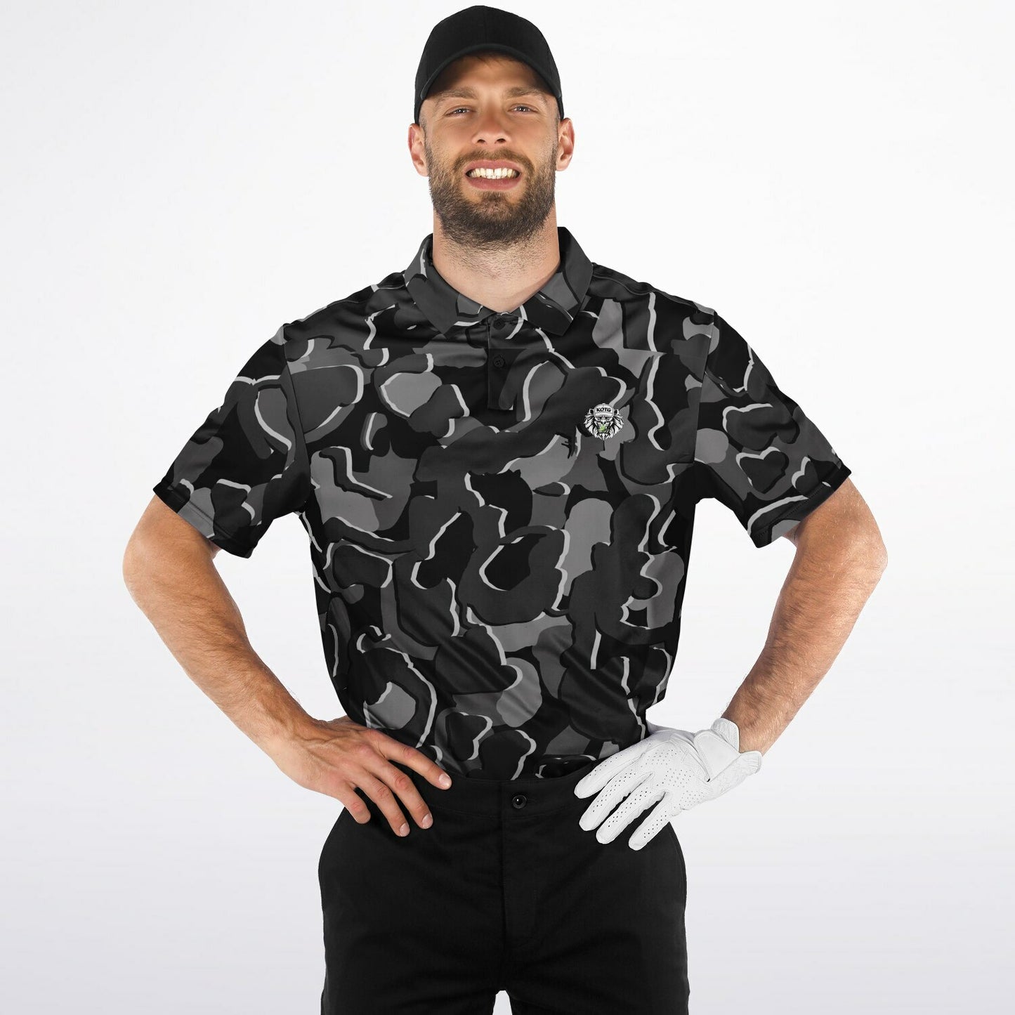 Camo - Polo Shirt - (BlackGray)