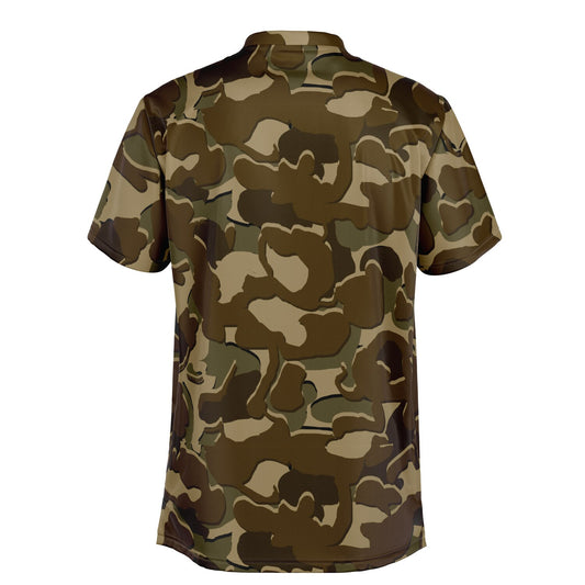 Camo - Blade Collar Polo Shirt (Browns)