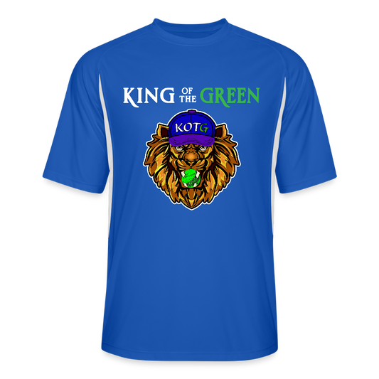 KOTG - Men’s Cooling Performance Color Blocked Jersey - royal/white