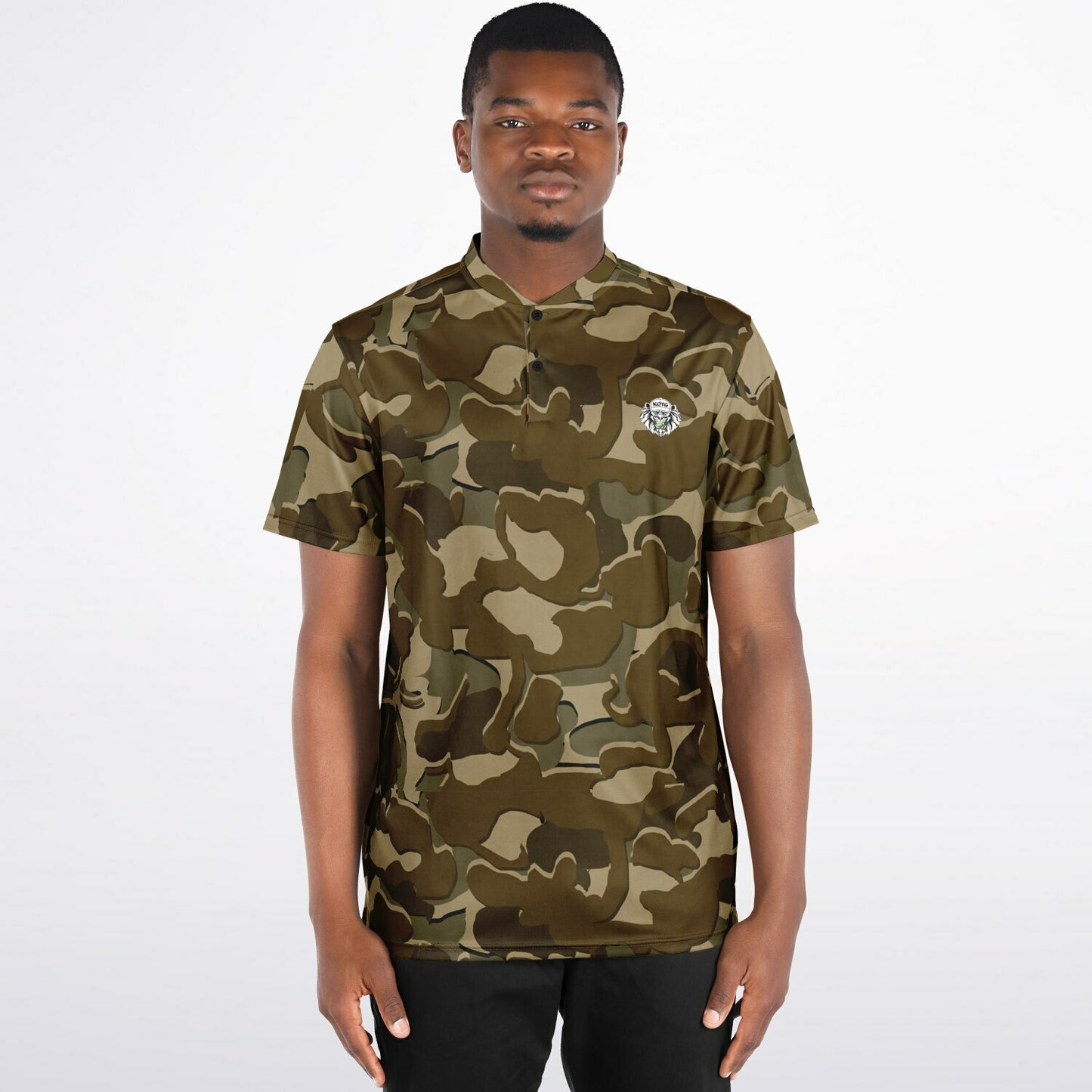Camo - Blade Collar Polo Shirt (Browns)