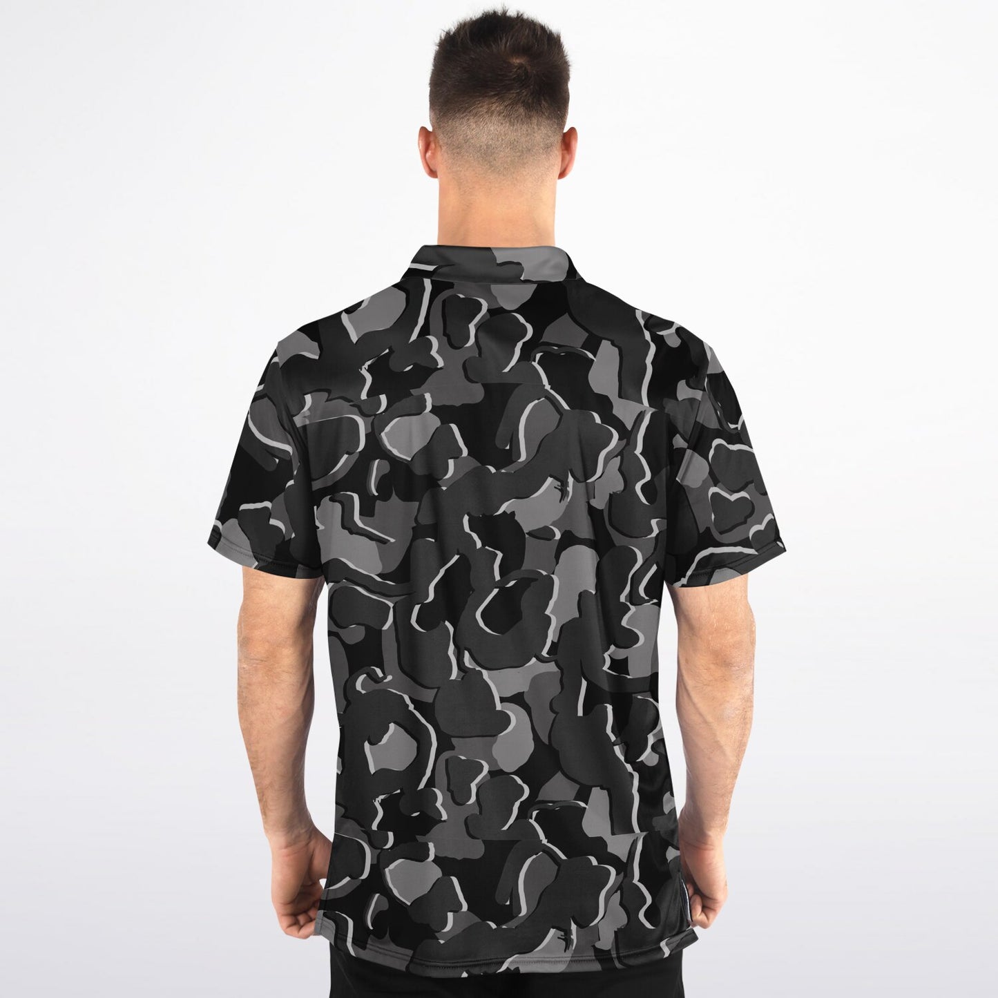 Camo - Polo Shirt - (BlackGray)