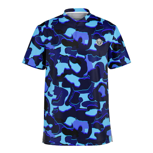 Camo - Blade Collar Polo Shirt (LightBlue)