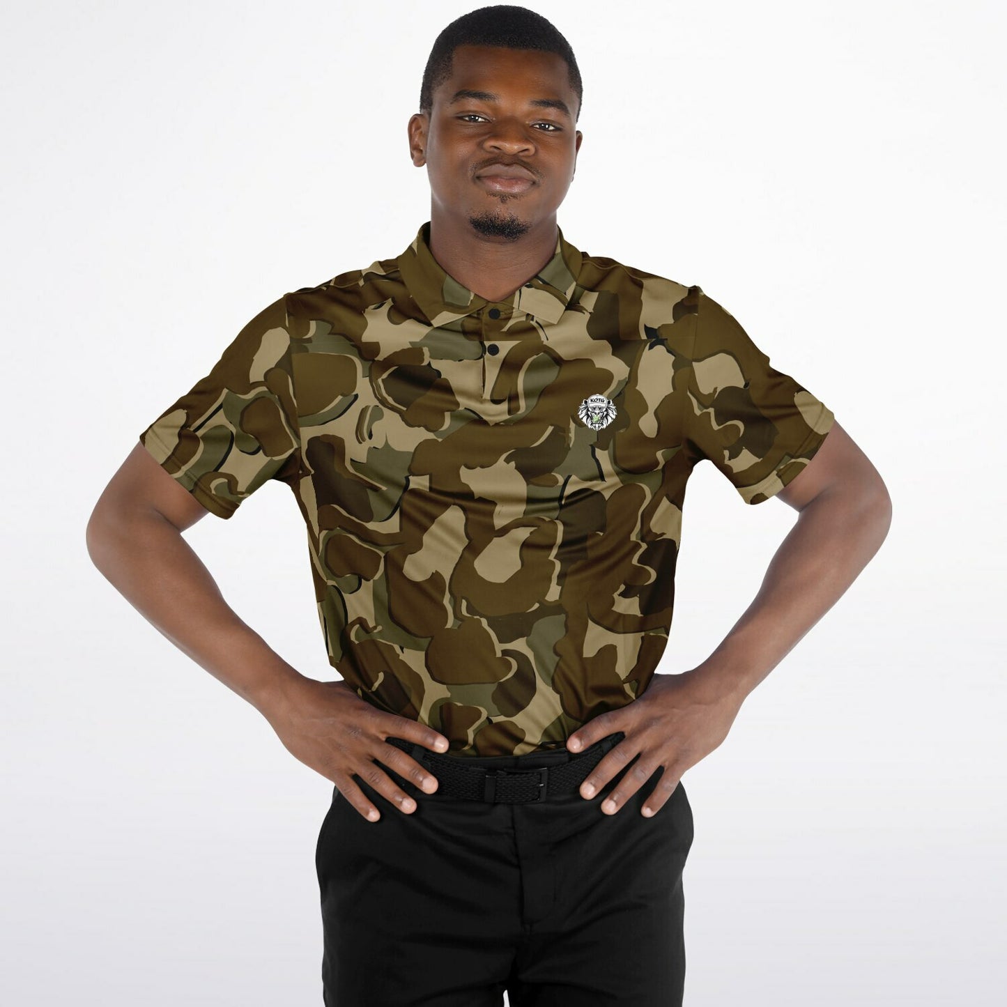 Camo - Polo Shirt - (Brown)