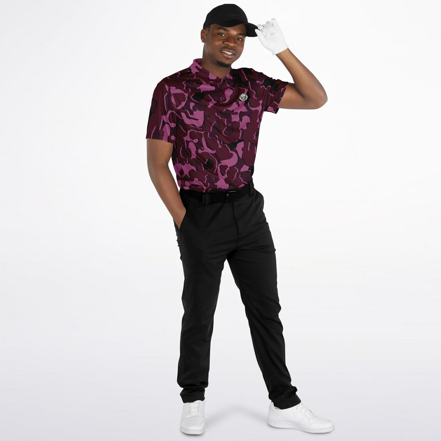Camo - Polo Shirt - (Burgandy)
