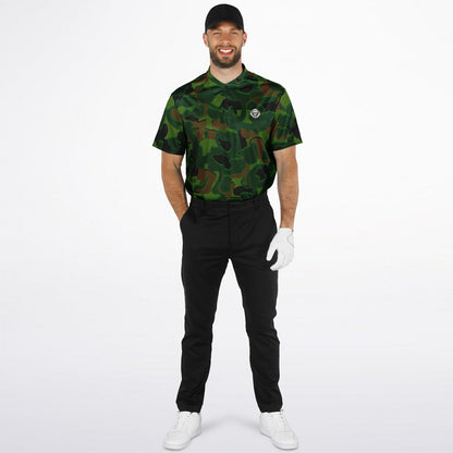Camo - Blade Collar Polo Shirt (Greens)