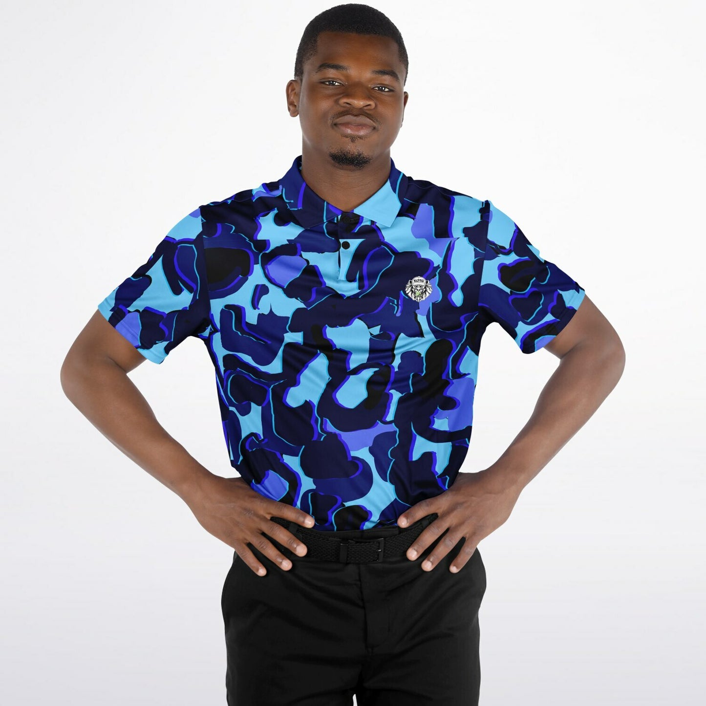 Camo - Polo Shirt - (LightBlue)