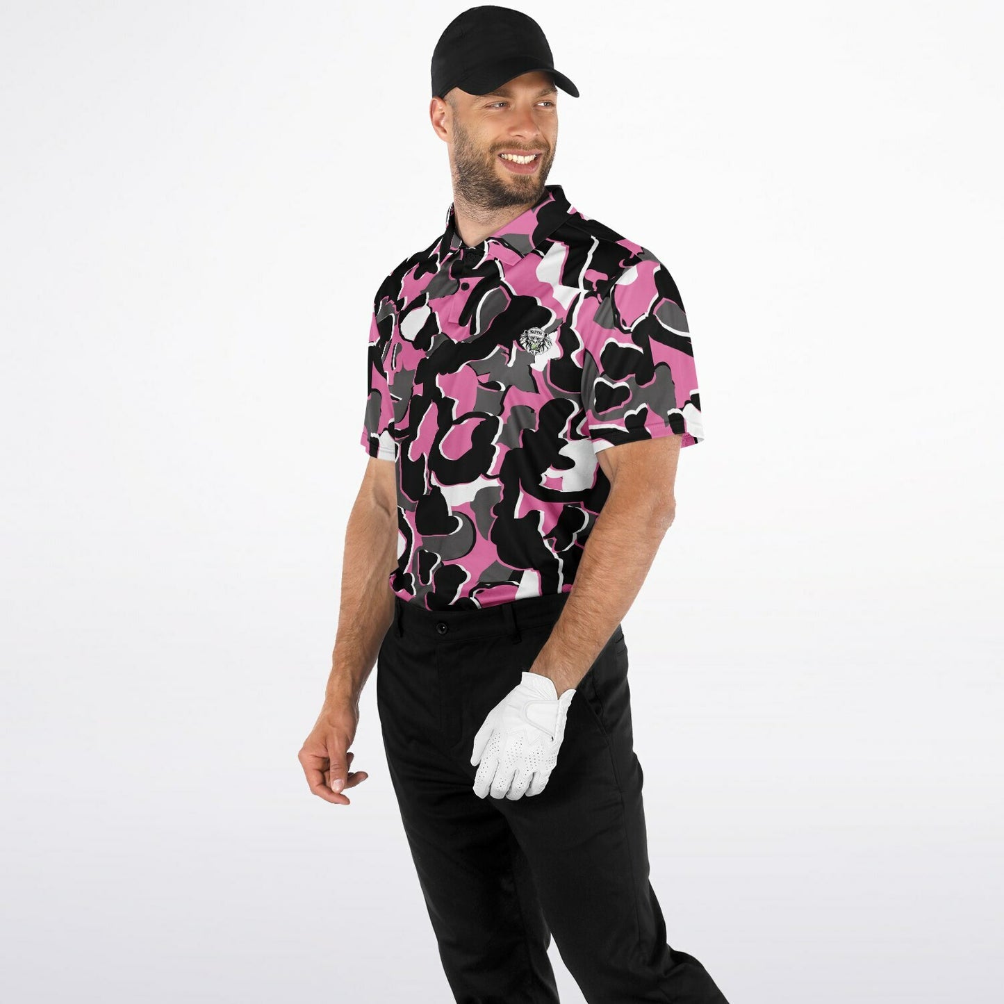 Camo - Polo Shirt - (PinkBlackWhite)
