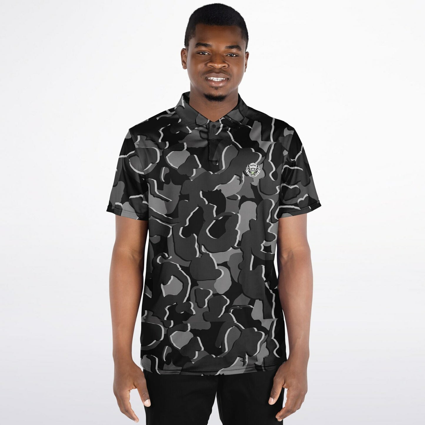 Camo - Polo Shirt - (BlackGray)