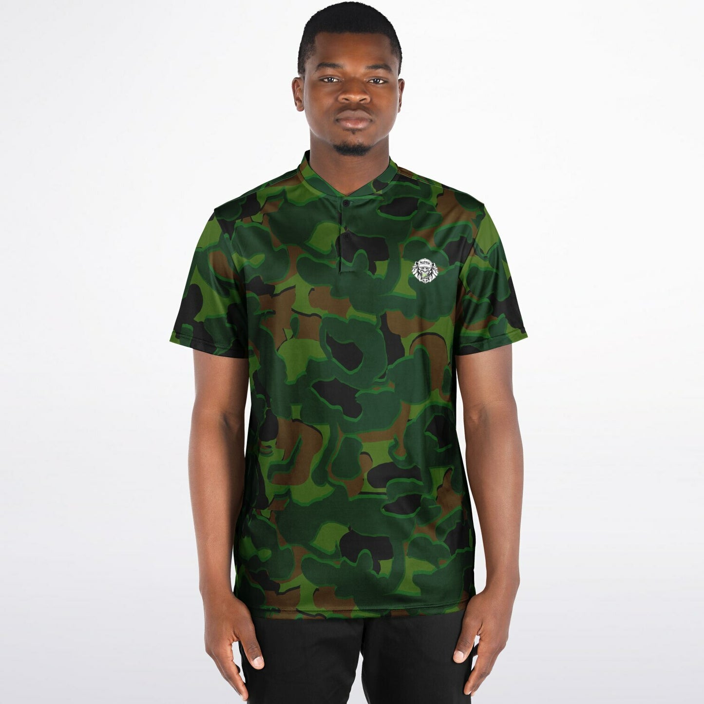 Camo - Blade Collar Polo Shirt (Greens)
