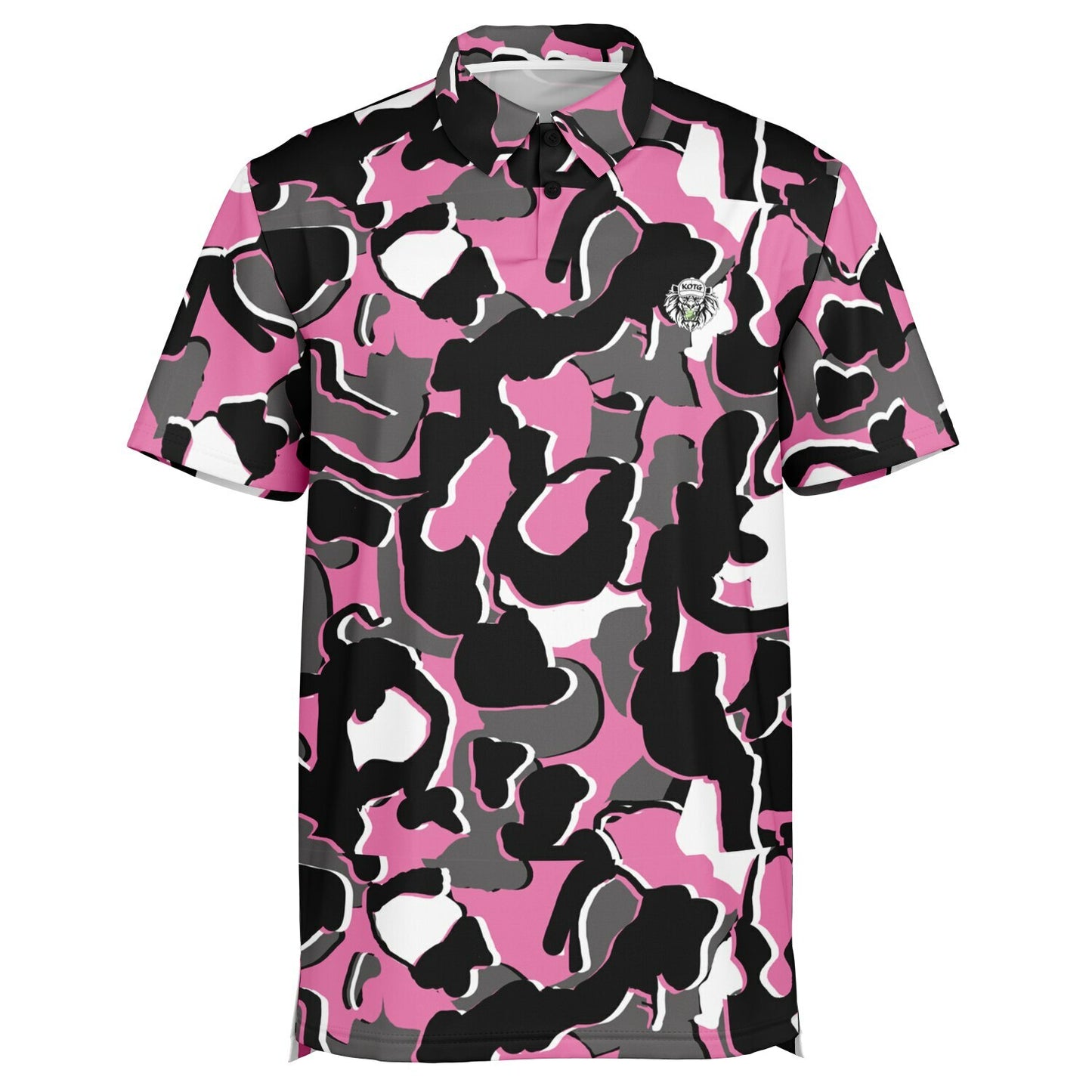 Camo - Polo Shirt - (PinkBlackWhite)