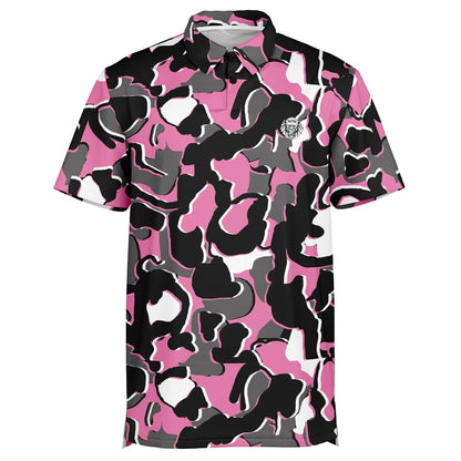 Camo - Polo Shirt - (PinkBlackWhite)