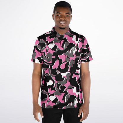 Camo - Polo Shirt - (PinkBlackWhite)
