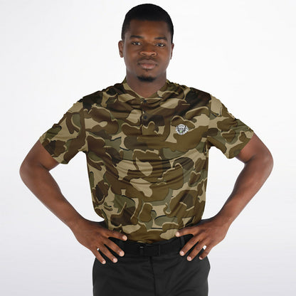 Camo - Blade Collar Polo Shirt (Browns)