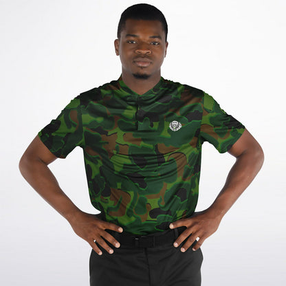 Camo - Blade Collar Polo Shirt (Greens)