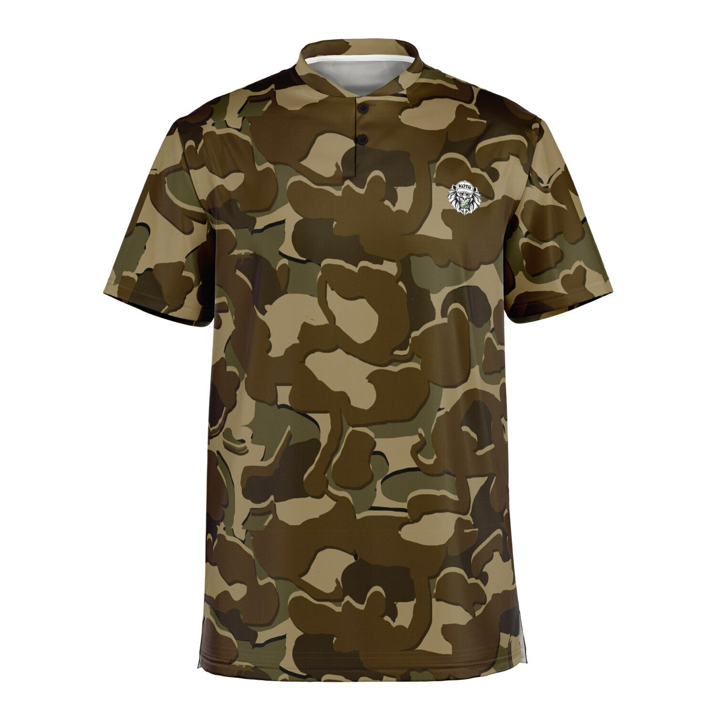Camo - Blade Collar Polo Shirt (Browns)