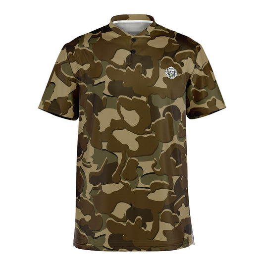 Camo - Blade Collar Polo Shirt (Browns)