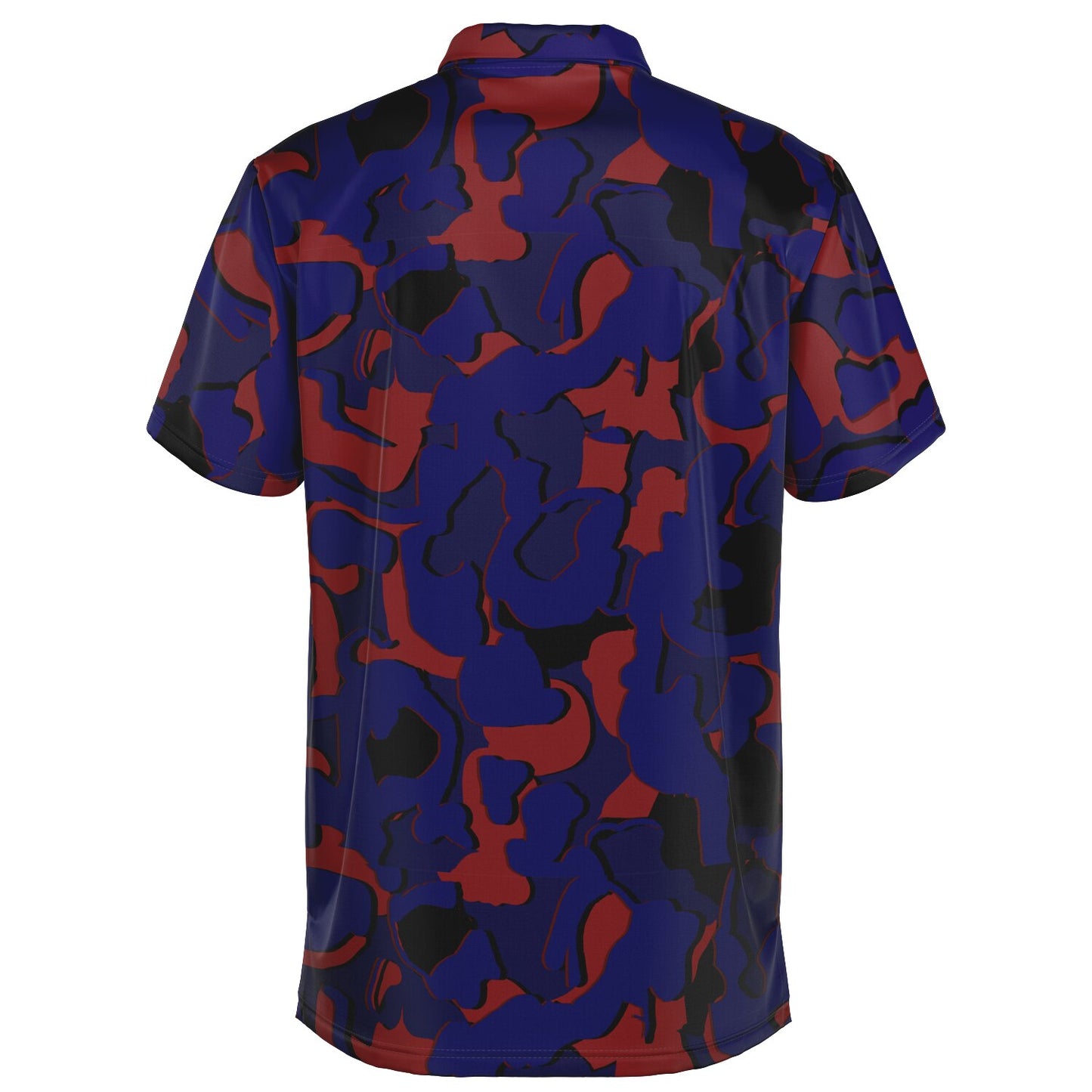 Camo - Polo Shirt - (BlueRed)